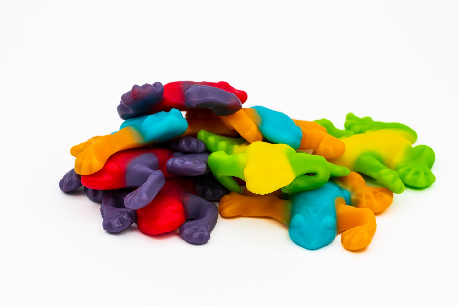 Gummy Rainbow Frogs/9oz